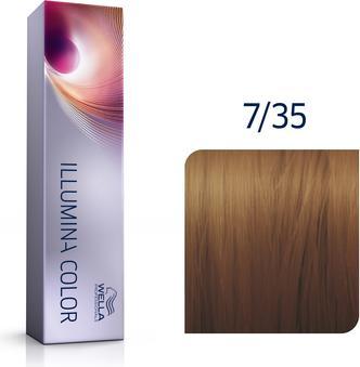 Immagine prodotto Wella Illumina Colour Crema Tintura Permanente per Capelli N. 7/35 Biondo Oro Medio Mogano 60ml (7, 35)