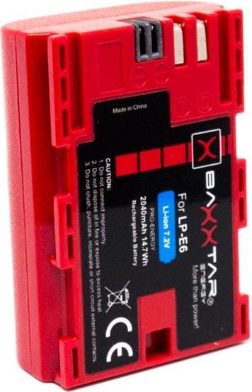 Actual product image Baxxtar Rechargeable battery LP-E6 (Rechargeable battery)