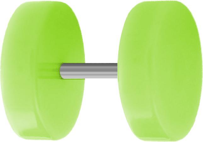 Produktbild Star Piercing Fake Plug grün (ohne Messing, Acryl)