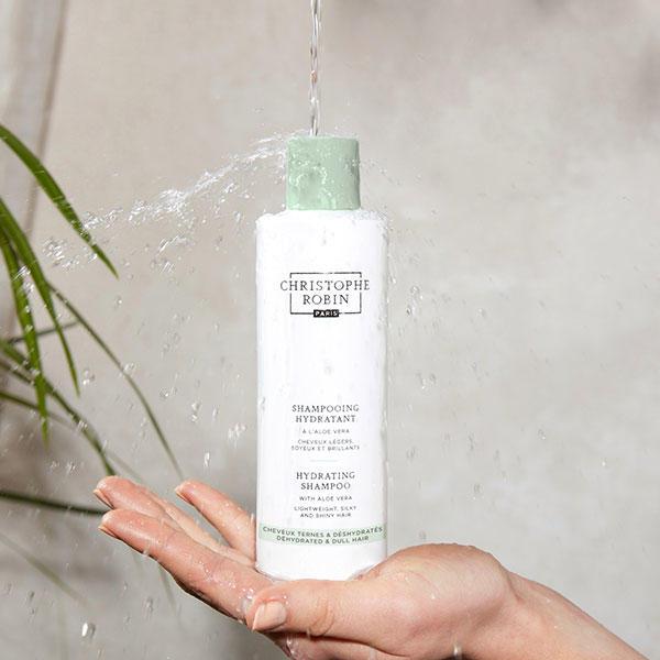 Image du produit Christophe Robin Shampooing Hydratant à l'aloe vera (250 ml, Shampoing liquide)