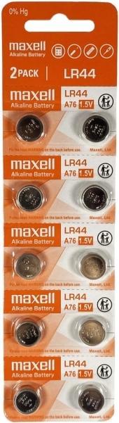 Actual product image Maxell LR44 (10 pcs., LR44, 110 mAh)