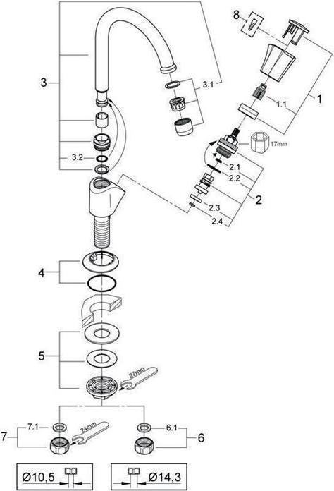 Immagine prodotto Grohe 20393001 Rubinetto del bagno