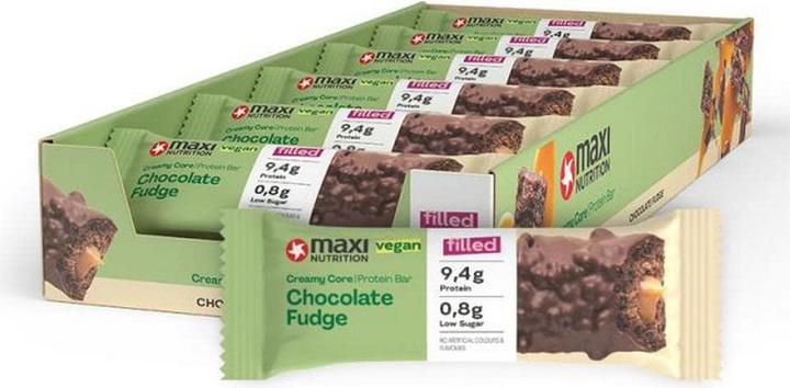 Immagine prodotto Maxi Nutrition MAXI N. Barretta proteica 125349 Chocolate Fudge Vegan 12x45g (Cioccolato, 12 pz., 680 g)