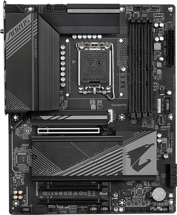Actual product image Gigabyte B760 AORUS ELITE AX (LGA 1700, Intel B760, ATX)