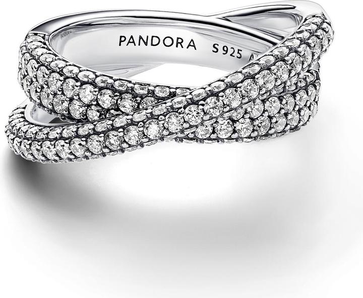 Produktbild Pandora Timeless Pavé Gekreuzter Doppelband Ring (48, 925 Silber)