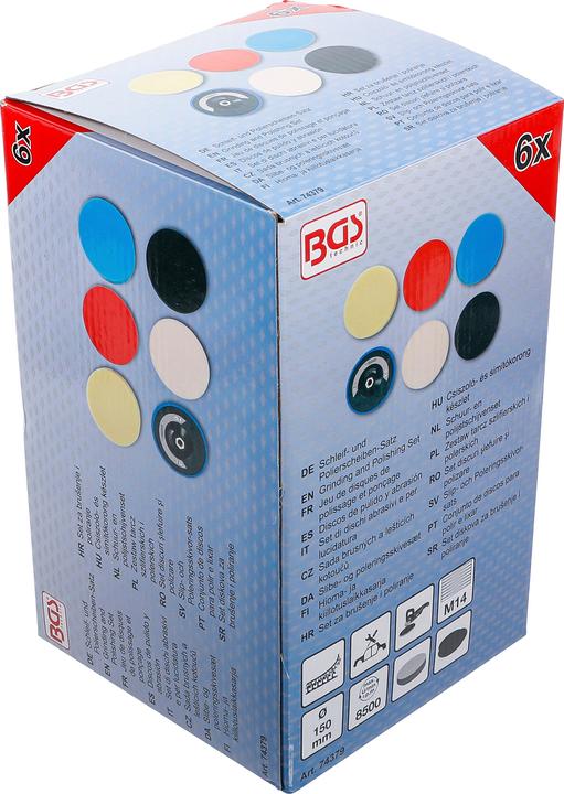 Immagine prodotto BGS Polierschwamm-Satz | Ø 150 mm | 6-tlg.