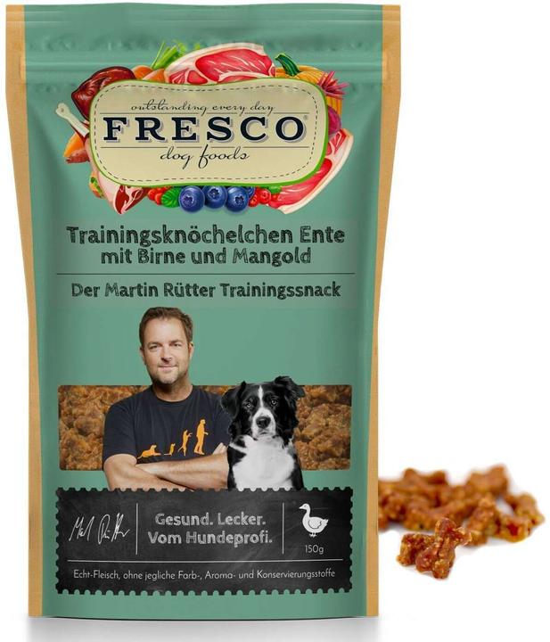 Immagine prodotto Fresco Martin Rütter Training Knuckles Duck, Pear&Lentil, 150 g (1 pz., 150 g)