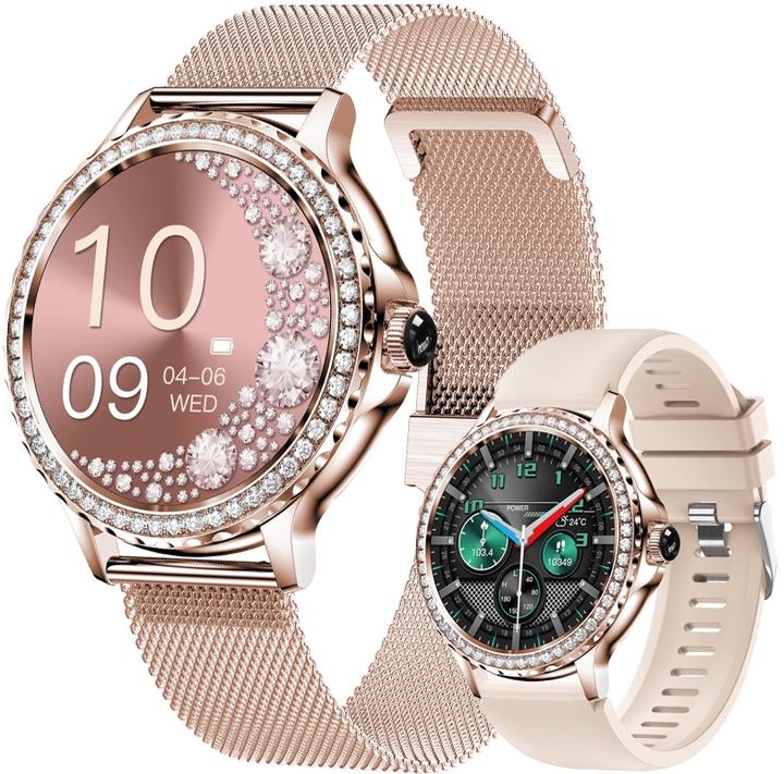 Produktbild RNCF19-1 Damen-Smartwatch Roségold Armband + Armband