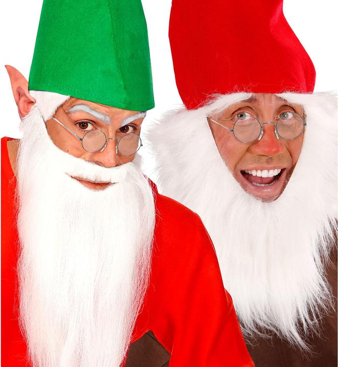 Actual product image Widmann Santa glasses metal round with silver lenses