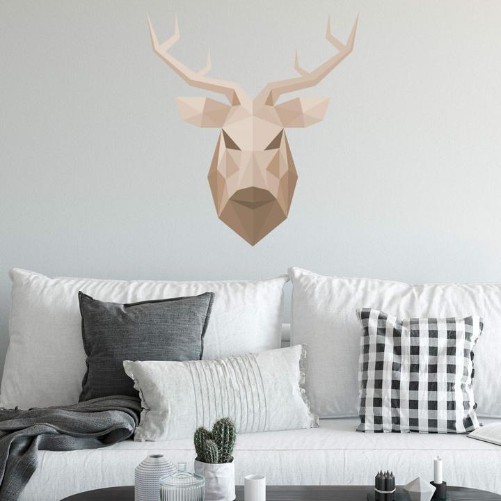 Produktbild Trenddeko Polygon - Hirschkopf (70 x 62 cm)