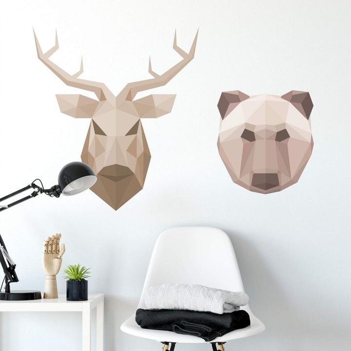 Produktbild Trenddeko Polygon - Hirschkopf (70 x 62 cm)