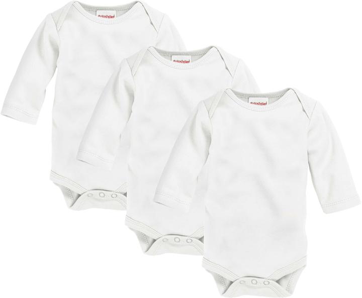 Actual product image Schnizler Body 1/1 sleeve 3-pack uni white (62, 68)