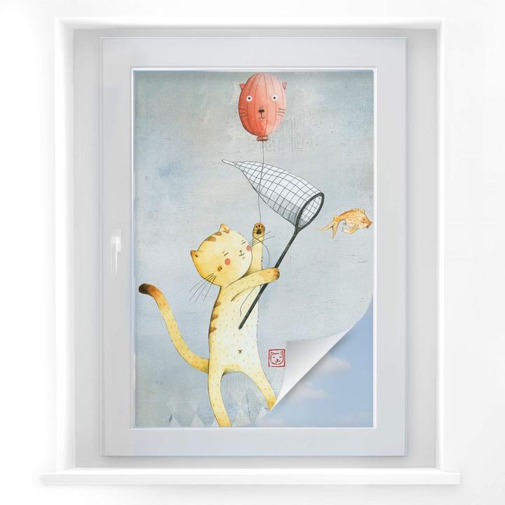 Produktbild Trenddeko Katze mit Ballon (90 x 140 cm)