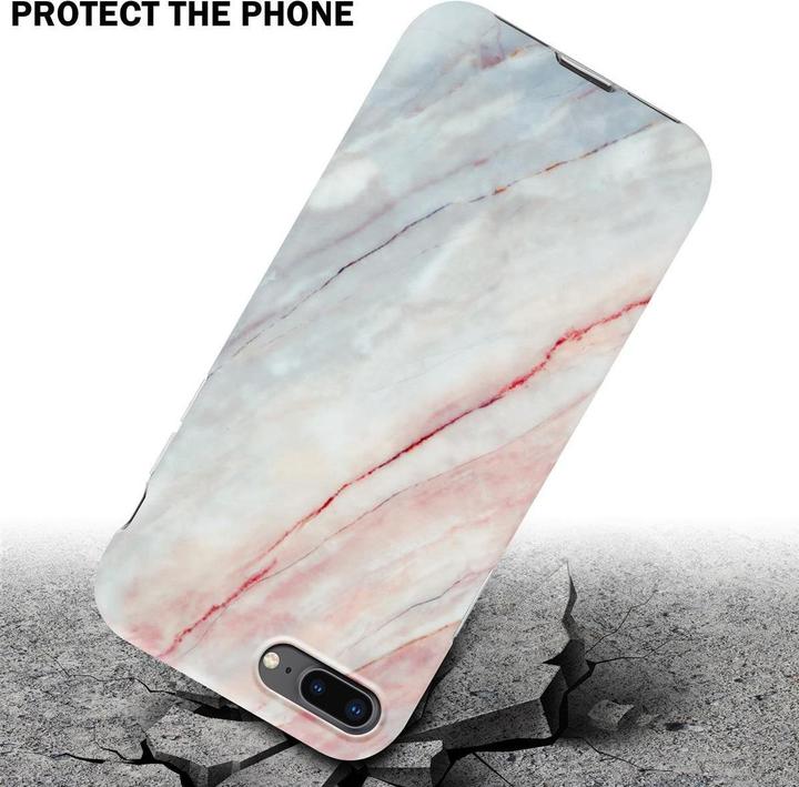Actual product image Cadorabo IMD TPU Colorful Marble Cover (Apple iPhone 7 Plus, Apple iPhone 7s Plus, Apple iPhone 8 Plus)