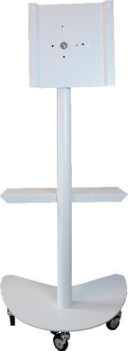 ITB Staffa Pavimento Per TV 65 Flip Gyro Trolley Load 50kg Con Ruote (65", 50 kg)