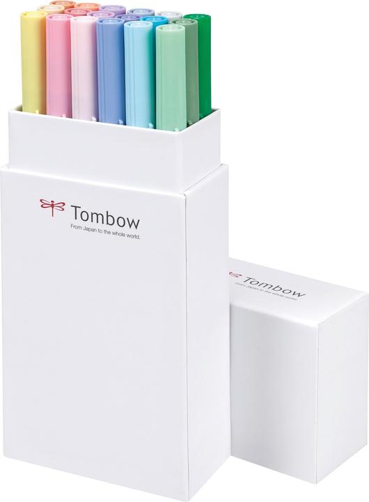 Tombow ABT Dual Brush Pen (Pastel combination, 18 x)