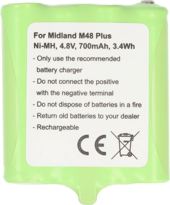 Image du produit AccuCell Batterie Midland G6, G8, M24, M48, M48 Plus, M99, M99 Plus, BATT6R, PB-G8