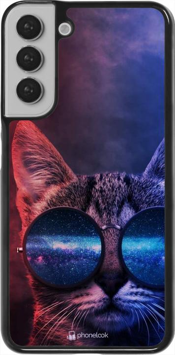 Produktbild PhoneLook Hülle Red Blue Cat Glasses (Samsung Galaxy S22+)