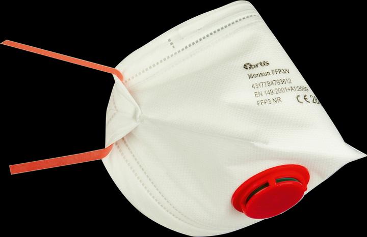 Produktbild Fortis Atemschutzmaske FFP3 V Monsun 10Stk. (FFP3, 10 x)