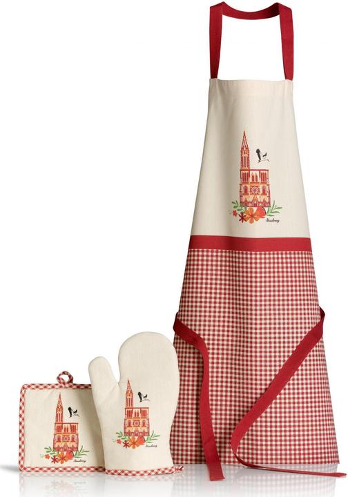Winkler Cathedral oven mitt and potholder set (100% cotton)