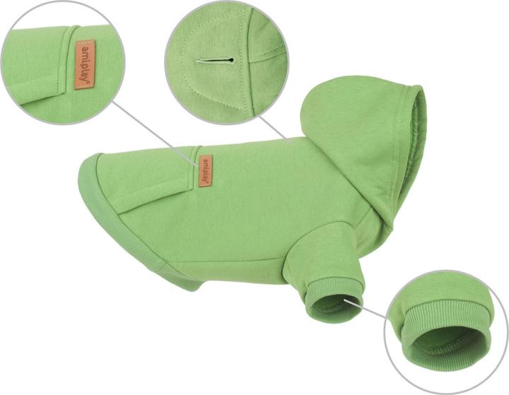 Immagine prodotto amiplay Felpa Con Cappuccio Cane Chihuahua Texas 25cm Verde (25, Cappotto per cani)