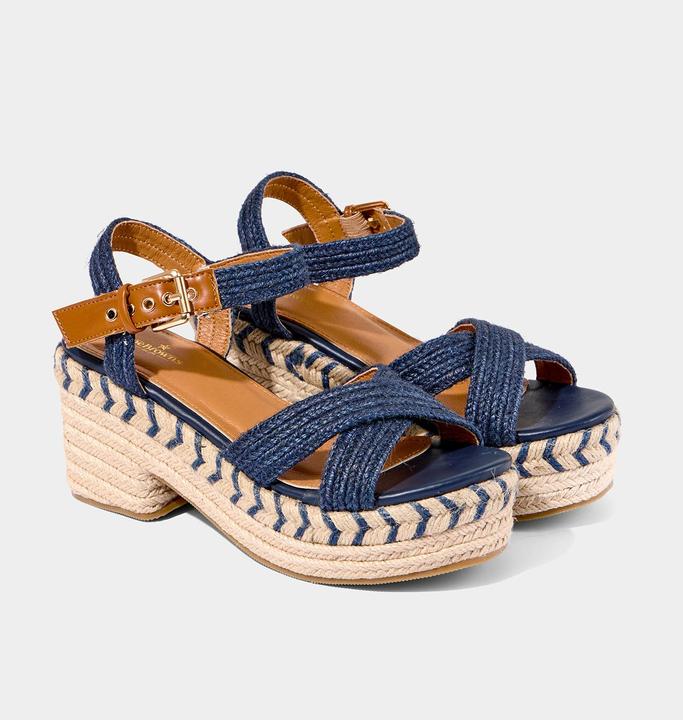 Actual product image Joe Browns Ankle Strap Espadrille Platform Sandals (39)