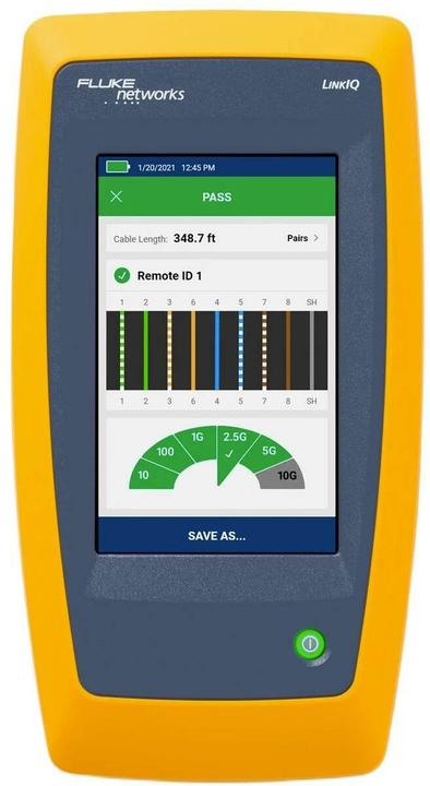 Actual product image Fluke LIQ-100 Network Cable Tester Twisted Pair Cable Tester