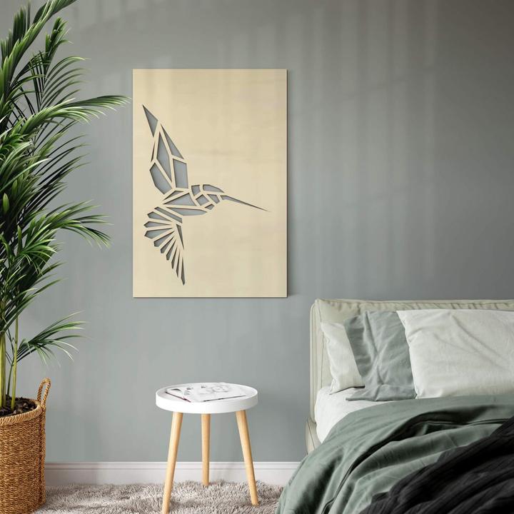 Image du produit Trenddeko Origami colibri (40 x 60 cm)