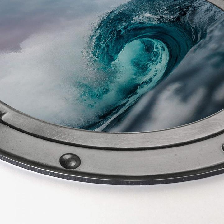 Actual product image Trenddeko 3D optics - The roaring sea (Ø 45 cm)