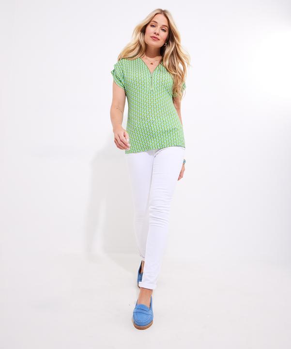 Produktbild Joe Browns Retro Geo Print Zip Neck Top (46)