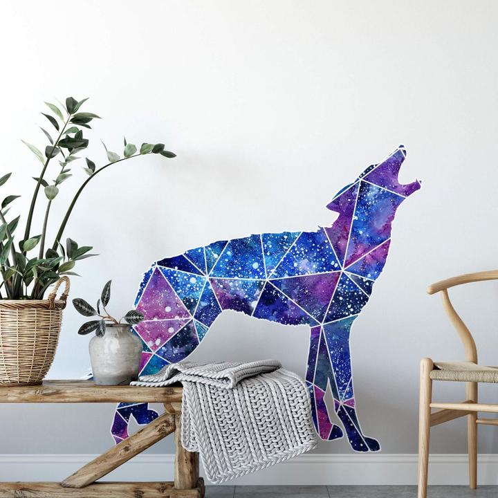 Image du produit Trenddeko Polygone Galaxie Wolf (110 x 96 cm)