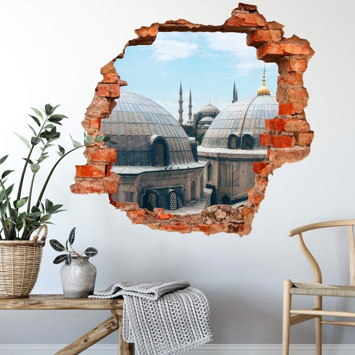 Produktbild Trenddeko 3D Über den Dächern von Istanbul (40 x 38 cm)