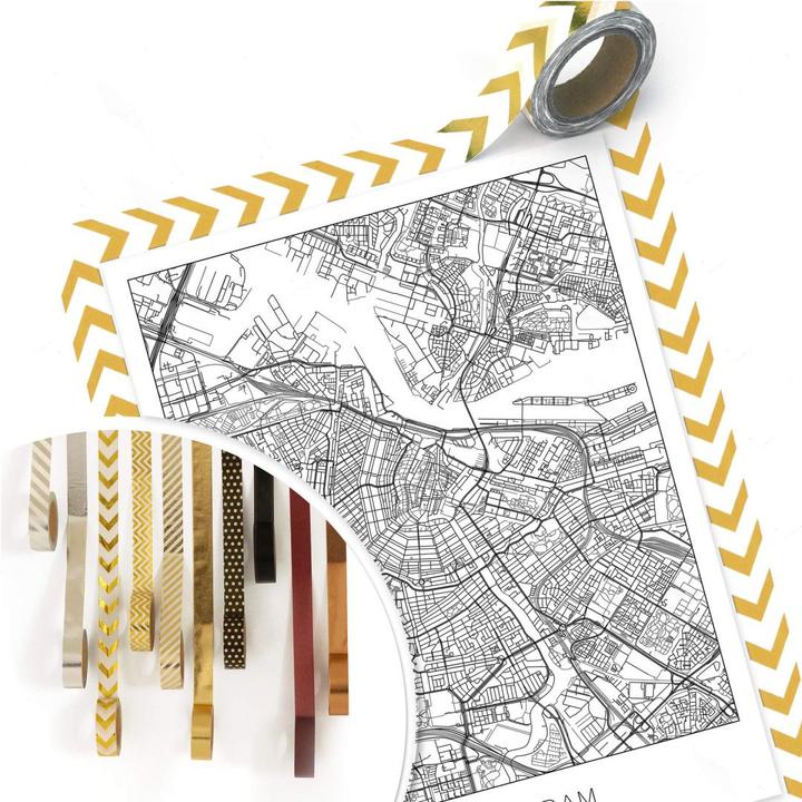 Actual product image Trenddeko Amsterdam city map (80 x 100 cm)