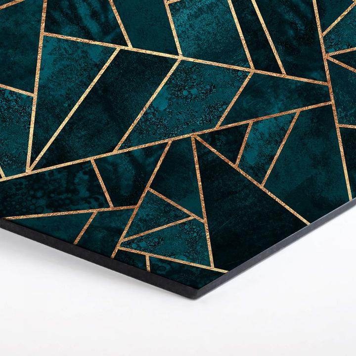 Produktbild Trenddeko Blau-grüner Edelstein (35 x 30 cm)