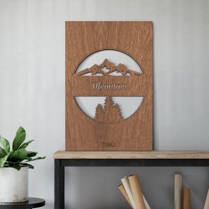 Actual product image Trenddeko Travel Mountain (40 x 60 cm)