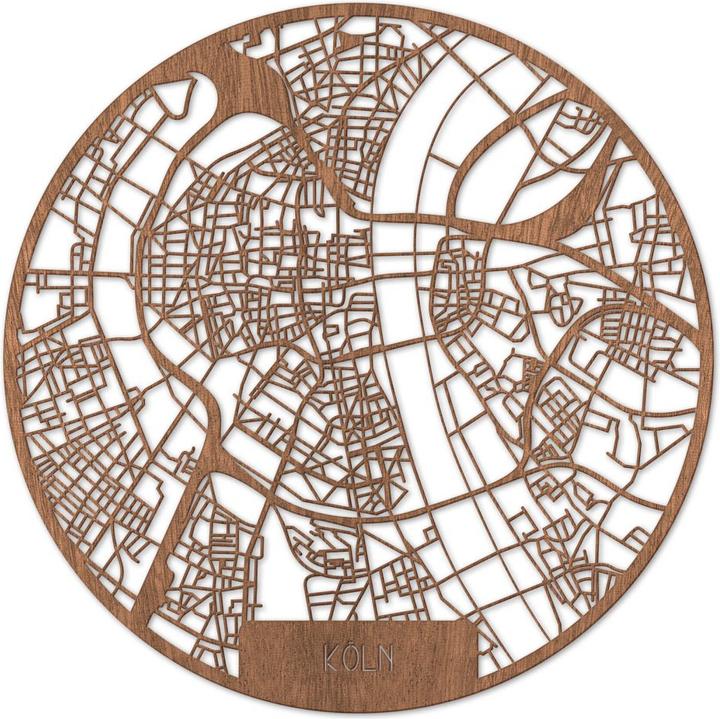Produktbild Trenddeko Stadtplan Köln (Ø 70 cm)