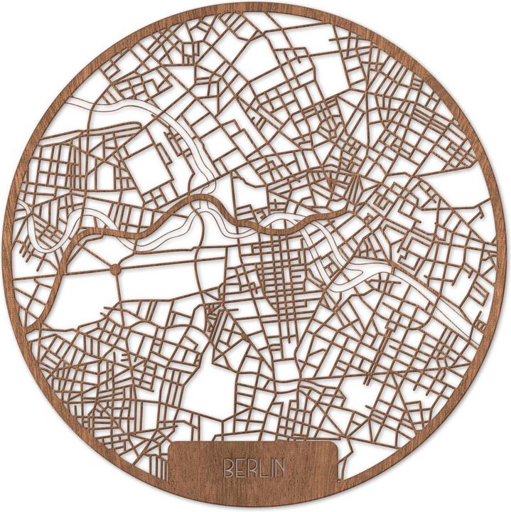 Actual product image Trenddeko Berlin city map (Ø 45 cm)