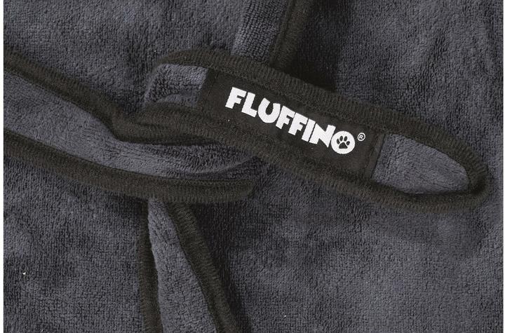 Immagine prodotto Fluffino Accappatoio Beige / Blu, M (M, Accappatoio per cani)