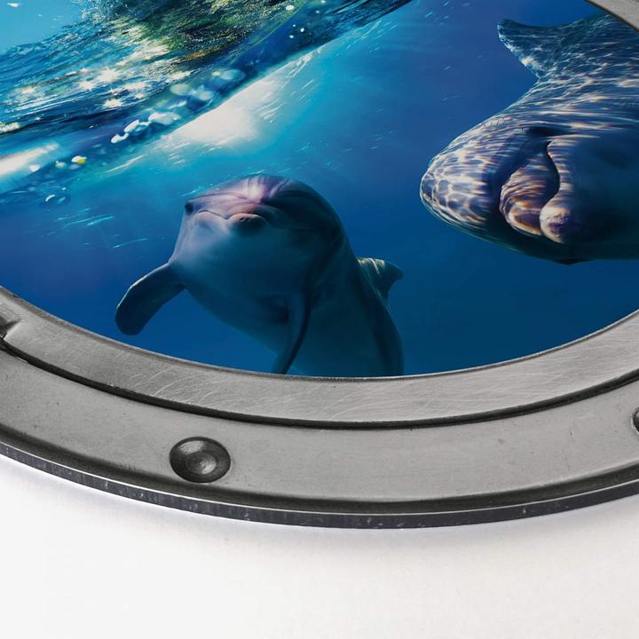 Image du produit Trenddeko Optique 3D - Dolphins Underwater (Ø 30 cm)