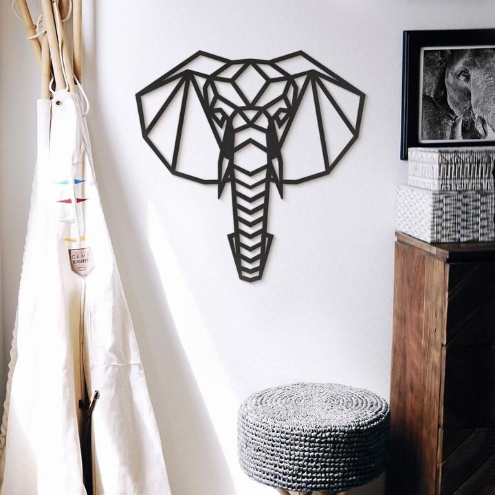 Image du produit Trenddeko Origami tête d'éléphant (50 x 50 cm)