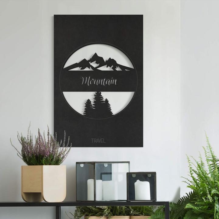Actual product image Trenddeko Travel Mountain (30 x 45 cm, 40 x 60 cm, 20 x 30 cm)