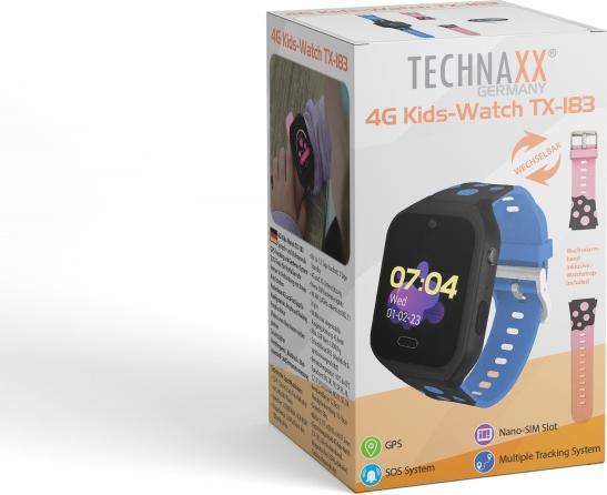 Actual product image Technaxx Kids' smartwatch with GPS, WLAN, 4G, SOS button (42 mm, 4G)