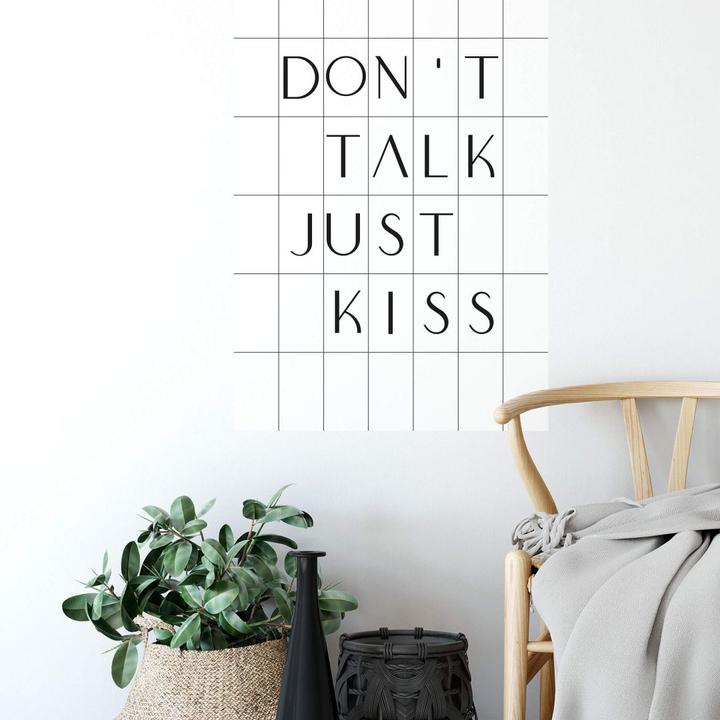 Immagine prodotto Trenddeko con Raster - Non parlare, bacia e basta (70 x 100 cm)