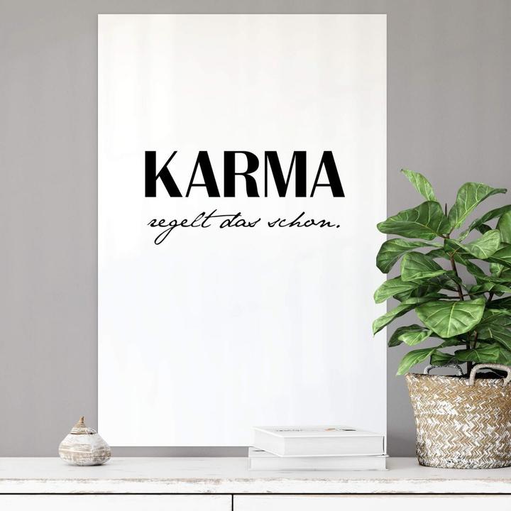 Produktbild Trenddeko Karma regelt das schon (40 x 60 cm)