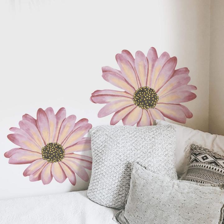 Produktbild Trenddeko Bornholmer Margeritenblüte rosé Watercolor (55 x 45 cm)