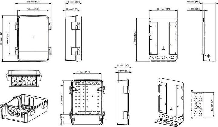 Produktbild Axis T98A18-VE Media Converter Cabinet A - Medienkonverter - GigE - 10Base-T, 100Base (Montage-Kit)