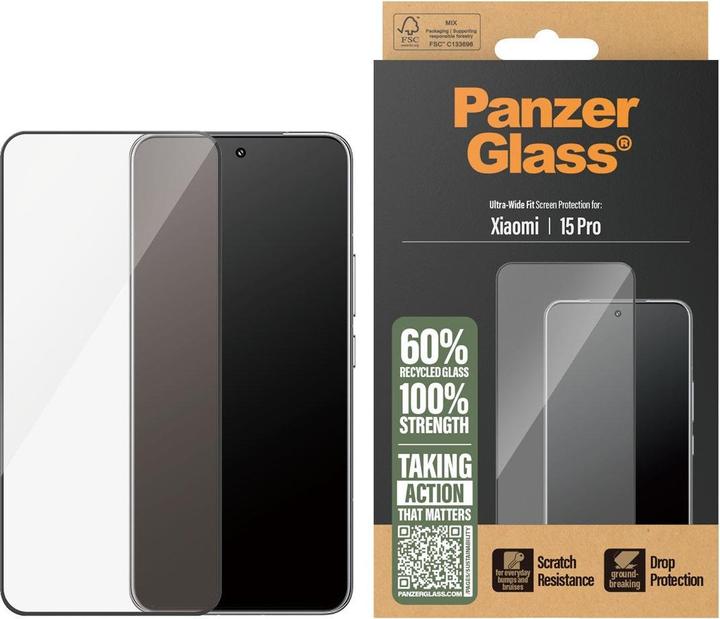 Produktbild PanzerGlass Ultra-Wide Fit Protector (1 Stück, Xiaomi 15 Pro)