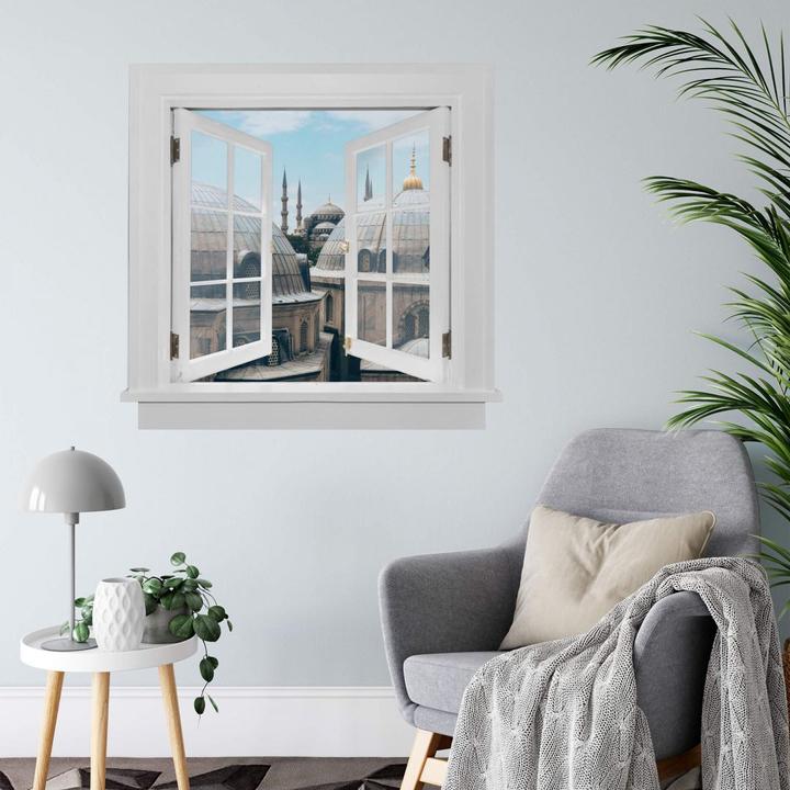 Produktbild Trenddeko 3D - Über den Dächern von Istanbul (96 x 100.5 cm)