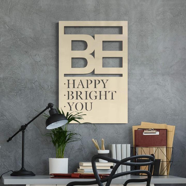 Actual product image Trenddeko Be happy be bright be you (40 x 60 cm)