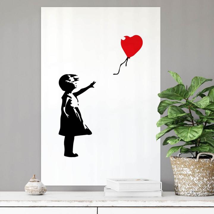 Immagine prodotto Trenddeko Ragazza con il palloncino rosso (40 x 60 cm)